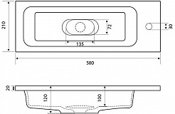 Grossman Мебель для ванной Метрис 50 R/L черная – фотография-8